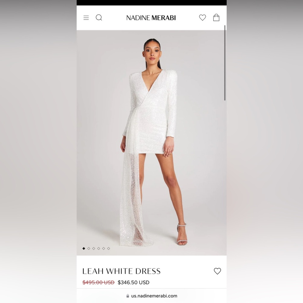 Brand New Nadine Merabi Leah White Dress